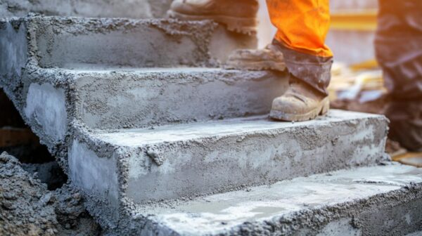 Comment réaliser des marches en béton extérieures : choix du béton et étapes de construction